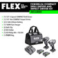 FLEX 2-Tool 24-volt Brushless Power Tool Combo Kit with Soft Case - FXM205-2A