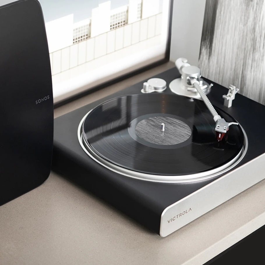 Victrola Stream Carbon Turntable - VPT-3000 , Sleek & Stylish, Matte Finish