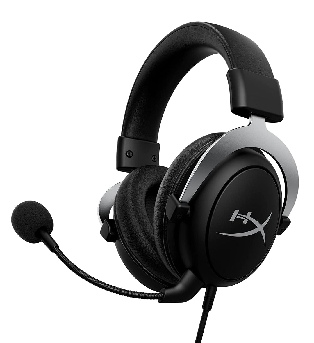 HyperX CloudX - Gaming Headset, Detachable Noise-Cancelling Mic, in-line Audio Controls, Silver