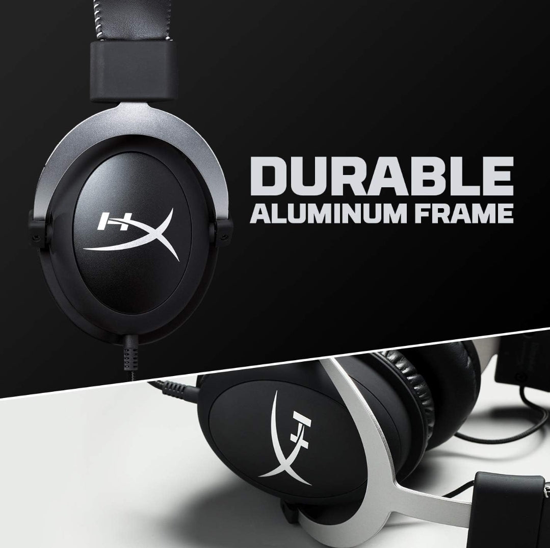 HyperX CloudX - Gaming Headset, Detachable Noise-Cancelling Mic, in-line Audio Controls, Silver